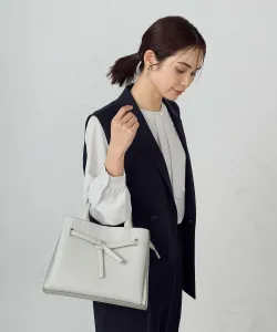 Сумка-шоппер с ленточной складкой Mono Comme Ca, цвет Gray