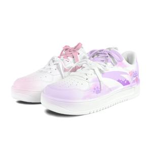 ANTA Кроссовки Relaxed Abrasion Resistant Lightweight Slip Resistant Low top Skateboard Shoes Unisex Pink Purple Mismatched