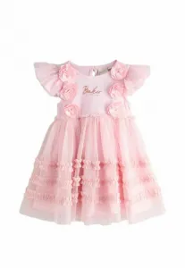 Коктейльное/Вечернее платье стандартного кроя с объемной корсажной отделкой Baker By Ted Baker, Pink