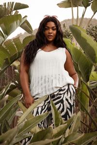 Вязаный жилет крючком Yours, бежевый