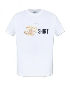 Футболка с принтом Moschino, белый