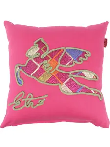 Подушка с вышивкой Etro Home, розовый