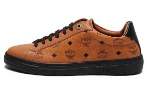 MCM Низкие стильные женские кроссовки для скейтбординга коричневого цвета