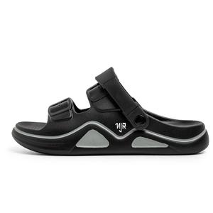 NANJIREN Пляжные сандалии мужские черно-серые, цвет Black Gray