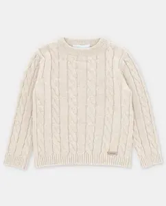 Детский джемпер с косами песочного цвета Martín Aranda