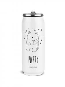 Mr. & Mrs. Panda Термос с изображением медведя и надписью белого цвета