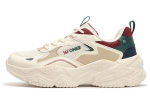 Кроссовки 361° Ode Lifestyle Shoes Women's Low-top Sibeige/black Cherry, бежевый/черный