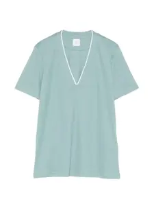 Футболка с V-образным вырезом Eleventy, зеленый
