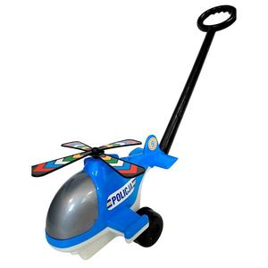 Толкая полицейский вертолет, большую игрушку для детей Trifox