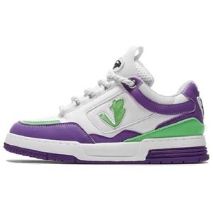 VICKI BROWN Коллекция джинсовых стильных скейтерских кроссовок унисекс бело-фиолетовые, цвет White Purple