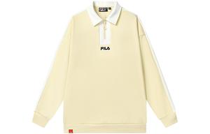 Футболка поло женская абрикосовая светло-желтая FILA