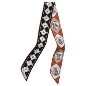 HERMES Шёлковый шёлковый шарф женский карамельный, Caramel