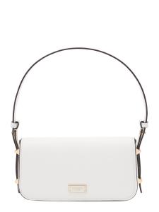 Сумка через плечо Kate Spade Liv Schultertasche Aus Glattem Leder, White