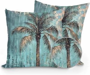 Huotupsine Декоративные подушки Coastal Beach Tree Green с наполнителем, 2 шт Duck Green