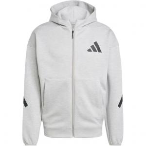 Adidas With AdiClub Z.N.E. Full Zip Hooded Track Jacket, Medium Gray Mixed Color