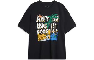 Li Ning Мужская футболка с подкладкой, Черный