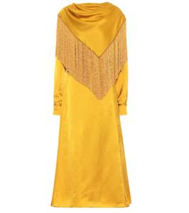 Платье миди из красного шелкового атласа Gabriela Hearst, Saffron