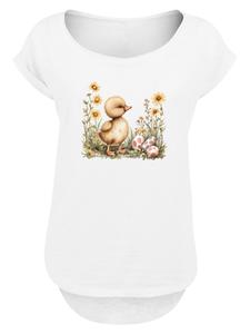 Рубашка F4NT4STIC Niedliche Enten Ostereier, белый