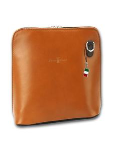 Кожаная сумка через плечо, сумка Florence, коньячно-коричневого цвета, примерно 17 см Florence