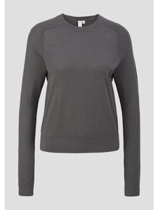 Вязаный свитер цвета 9666_антрацит QS