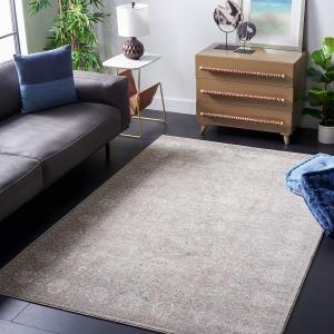 Ковер SAFAVIEH, 155 x 232 см, Sofia Collection, Tan & Blue, винтажный восточный дистресс-дизайн, не линяет и прост в уходе, идеален для помещений с высокой проходимостью в гостиной, спальне (SOF330A)