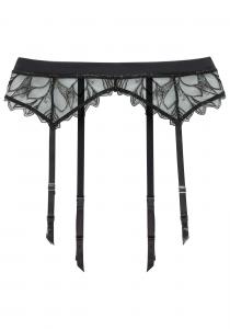 LASCANA Чулки с подвязками в черном цвете