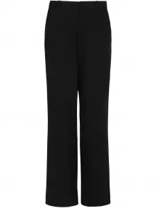 Шерстяные брюки строгого кроя BALMAIN, черный