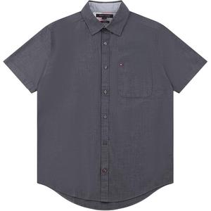 Tommy Hilfiger Мужская рубашка темно-серого цвета