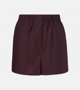 Хлопковые шорты Лю The Frankie Shop, Dark Plum