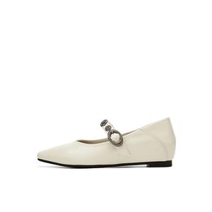 Плоские туфли Мэри Джейн для женщин DAPHNE, бежевый