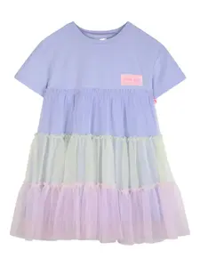 Ярусное платье с короткими рукавами Billieblush, синий