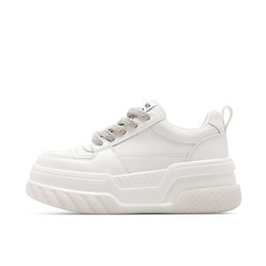 ST&SAT Женские лоу-топ скейтборд кроссовки экрю, цвет Ecru