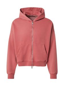 Abercrombie & Fitch Худи на молнии в пастельно-красном цвете
