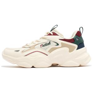 361° Кроссовки для бега с низким верхом, износостойкие, нескользящие, женские, бежево-зелено-красные