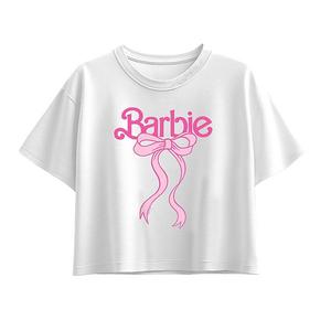 Футболка с логотипом и бантом для девочек 7-16 Barbie, White