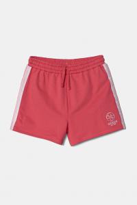 Хлопковые детские шорты Guess, розовый