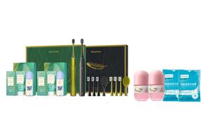 Электрическая зубная щетка для взрослых набор для пары мягкая и пушистая очистка маленькая фруктовая щетка Combo T10S ROAMAN, зеленый