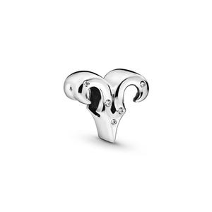 Шарм Sparkling Aries Zodiac Pandora, стерлинговое серебро