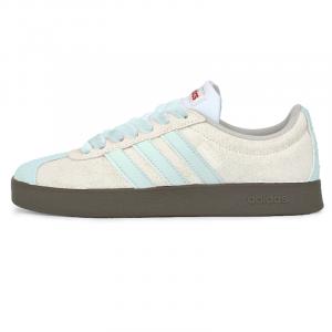 Женские износостойкие нескользящие низкие кроссовки для скейтбординга VL Court 2.0 Бежево-голубые Adidas Neo