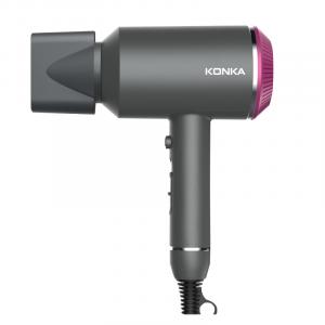 Фен мощностью 1600 Вт с отрицательными ионами, функцией подачи холодного и горячего воздуха, бытовая модель KG-1602, 3-й режим работы Konka, kg-1602
