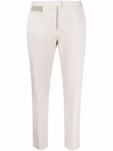 Зауженные брюки строгого кроя Fabiana Filippi, нейтральный