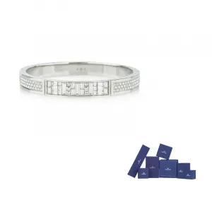 Этик Narrow Metal Браслеты для женщин Swarovski, серебряный