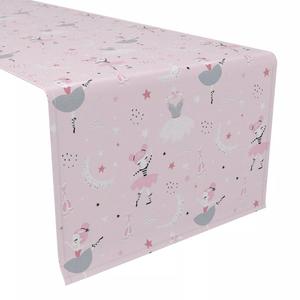 Настольная дорожка, 100 % полиэстер, 12x72 дюйма, розовая балерина.