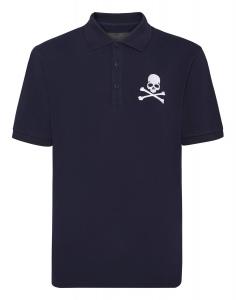 Рубашка-поло из пике SS Skull&Bones Philipp Plein, цвет Dark Blue