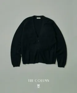 Вязаный кашемировый кардиган THE COLUMN, цвет Navy