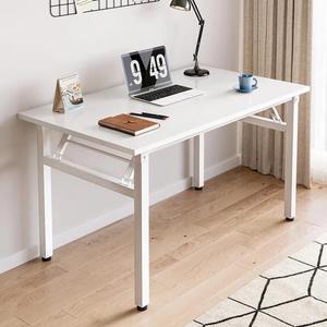 Стол складной Naijia 100x60 см, компьютерный, для дома, офиса, спальни, без сборки, утолщенный, теплый белый