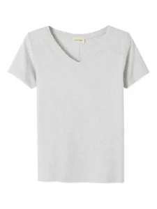 Футболка с V-образным вырезом Gamipy American Vintage, серый