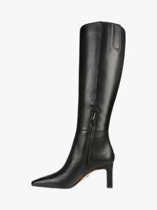 Кожаные сапоги сильвии до колен Sam Edelman, черный