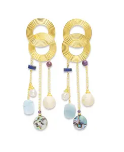 Серьги-Подвески Alicia, покрытые 18-каратным золотом Nectar Nectar New York, gold