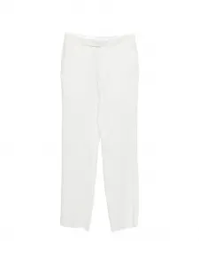 Белые прямые брюки Lardini, белый